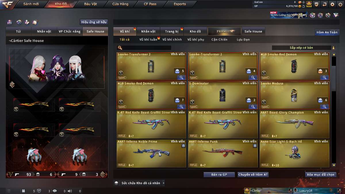 shop acc cf uy tin gia re